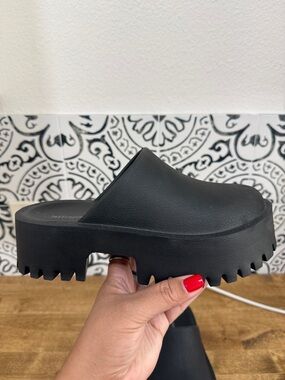 Jeffrey Campbell Cloggee Chunky Platform Slip on Mules New
